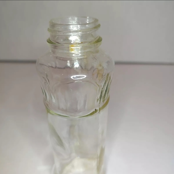 Small Clear Glass Pine Sol Cleaner Bottle 86-5 Copywrite 4 2011 Empty - Picture 4 of 9